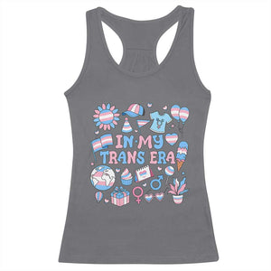 Transgender Pride In My Trans Era Racerback Tank Top Proud Ally Support Graphic TS12 Charcoal Print Your Wear