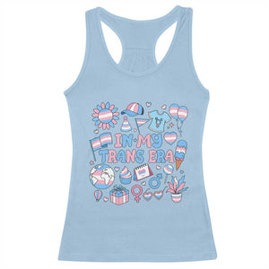 Transgender Pride In My Trans Era Racerback Tank Top Proud Ally Support Graphic TS12 Light Blue Print Your Wear