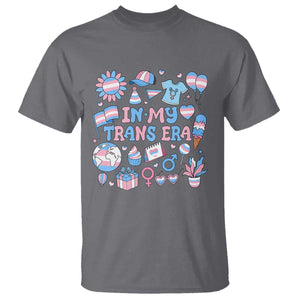 Transgender Pride In My Trans Era T Shirt Proud Ally Support Graphic TS12 Charcoal Print Your Wear