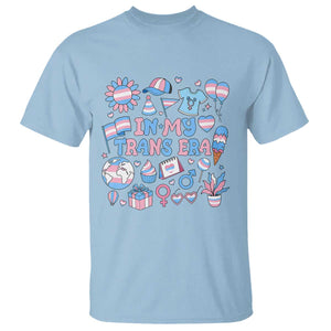 Transgender Pride In My Trans Era T Shirt Proud Ally Support Graphic TS12 Light Blue Print Your Wear