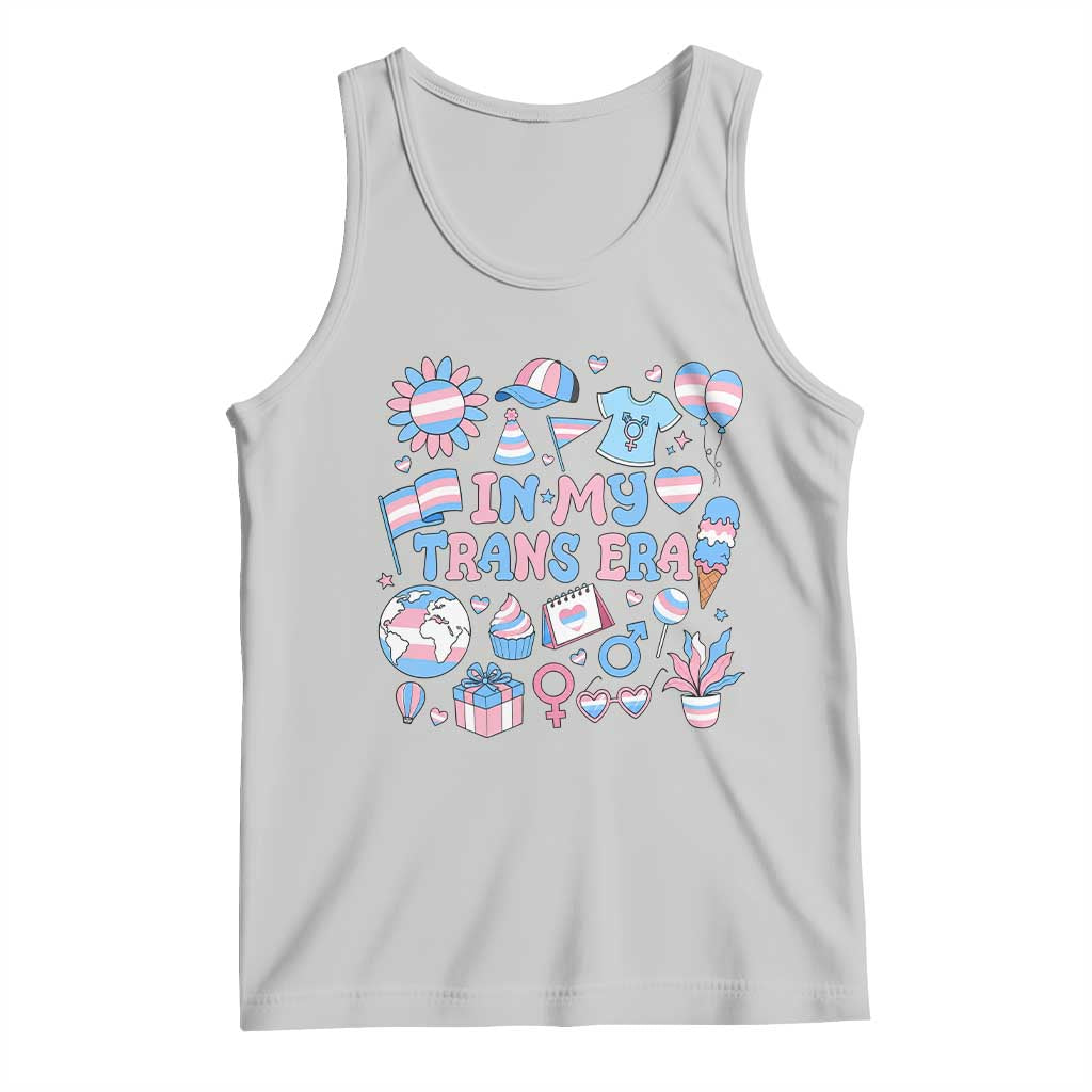 Transgender Pride In My Trans Era Tank Top Proud Ally Support Graphic TS12 Ash Print Your Wear