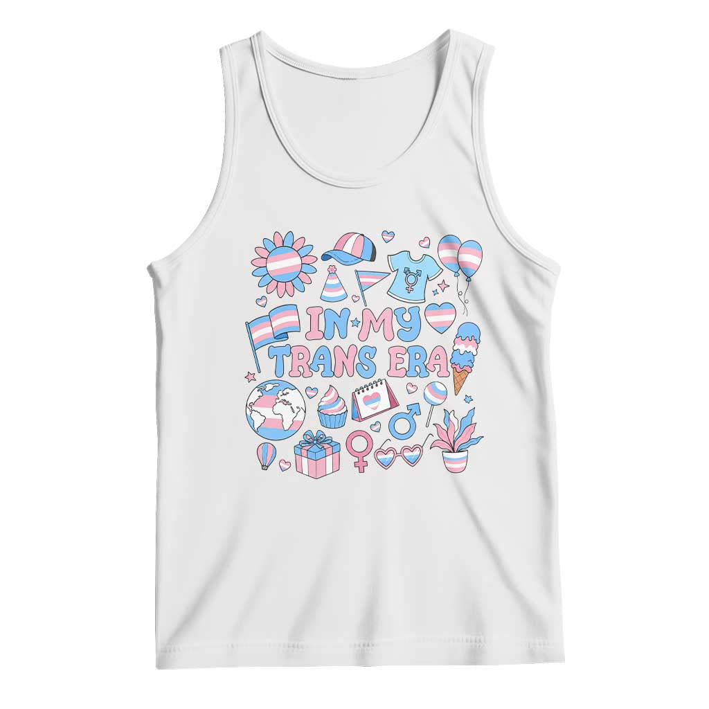 Transgender Pride In My Trans Era Tank Top Proud Ally Support Graphic TS12 White Print Your Wear
