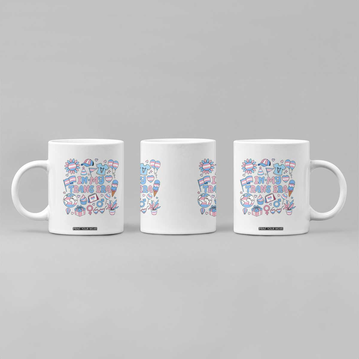 Transgender Pride In My Trans Era Coffee Mug Proud Ally Support Graphic TS12 Print Your Wear