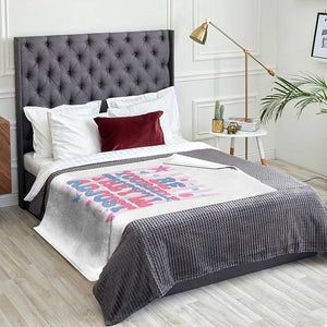 Striped Glitter Effect Printed Trans Rights Throw Blanket Be Yourself They Will Adjust TS12 Print Your Wear