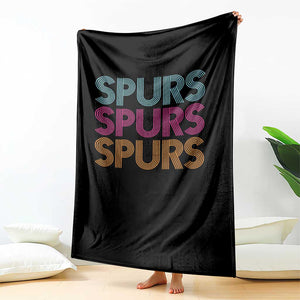 Retro Spurs Name Throw Blanket Vintage Sports Fan Gift TS12 Print Your Wear