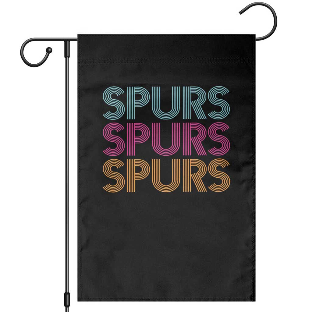 Retro Spurs Name Garden Flag Vintage Sports Fan Gift TS12 Black Print Your Wear