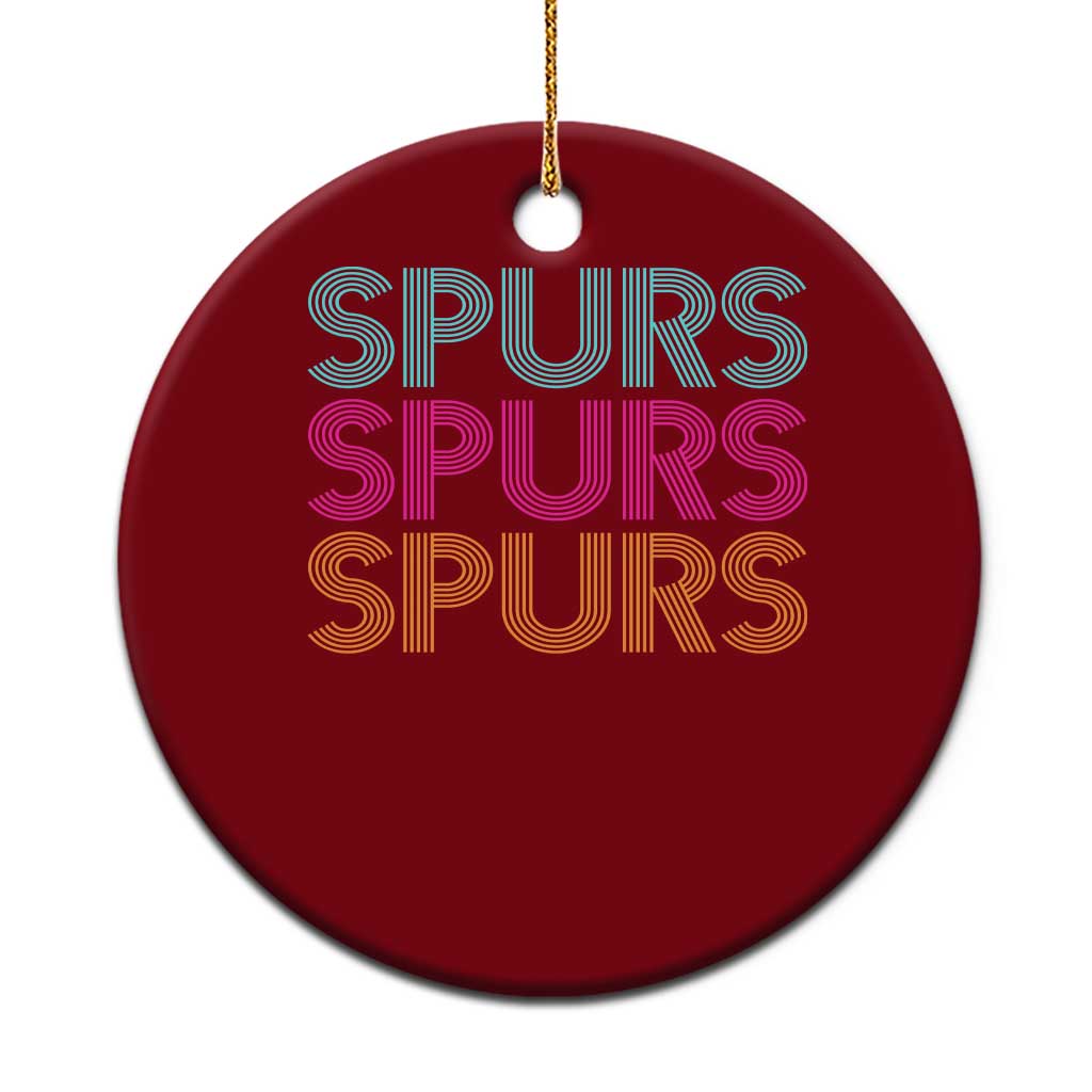 Retro Spurs Name Ceramic Ornament Vintage Sports Fan Gift TS12 1pc Red Print Your Wear