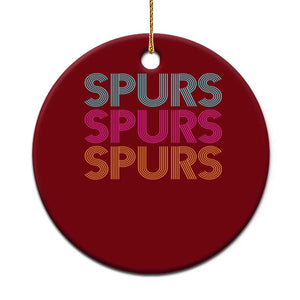 Retro Spurs Name Ceramic Ornament Vintage Sports Fan Gift TS12 1pc Red Print Your Wear
