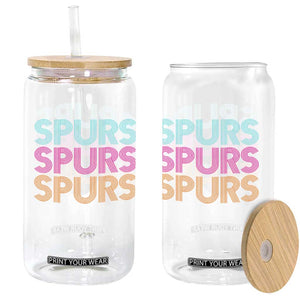 Retro Spurs Name Glass Can Vintage Sports Fan Gift TS12 Print Your Wear