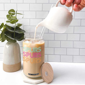 Retro Spurs Name Glass Can Vintage Sports Fan Gift TS12 Print Your Wear