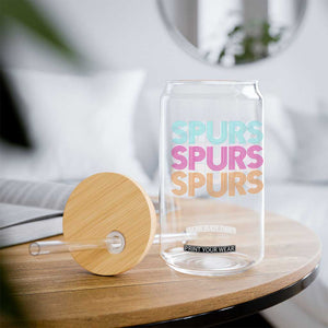 Retro Spurs Name Glass Can Vintage Sports Fan Gift TS12 Print Your Wear