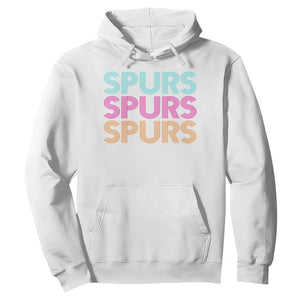 Retro Spurs Name Hoodie Vintage Sports Fan Gift TS12 White Print Your Wear
