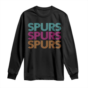 Retro Spurs Name Long Sleeve Shirt Vintage Sports Fan Gift TS12 Black Print Your Wear