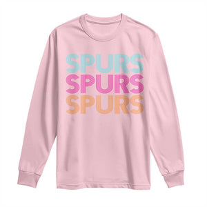 Retro Spurs Name Long Sleeve Shirt Vintage Sports Fan Gift TS12 Light Pink Print Your Wear