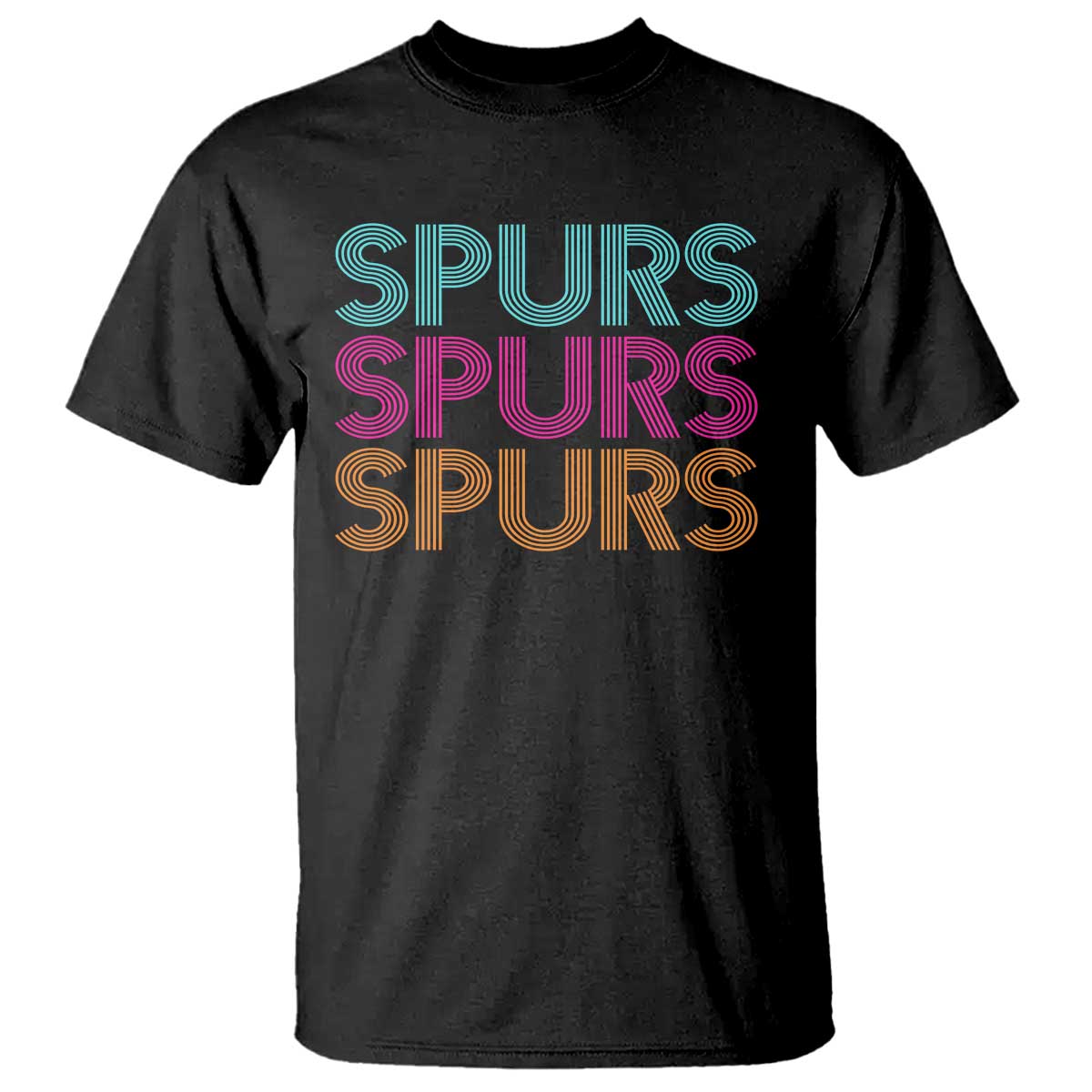 Retro Spurs Name T Shirt Vintage Sports Fan Gift TS12 Black Print Your Wear