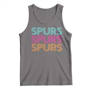 Retro Spurs Name Tank Top Vintage Sports Fan Gift TS12 Deep Heather Print Your Wear