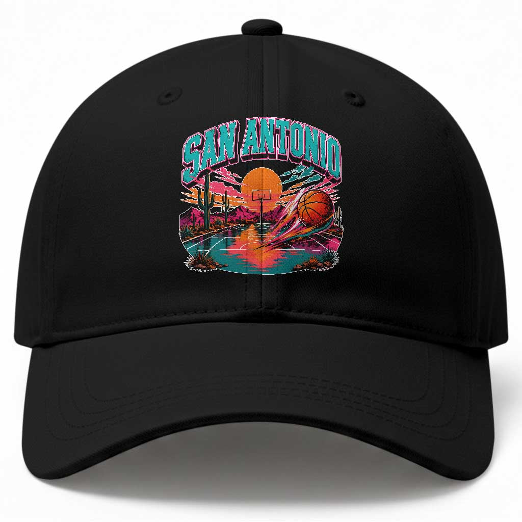 Game Day San Antonio Pride Baseball Cap Retro Western Pink Neon TS12 Print Your Wear
