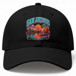 Game Day San Antonio Pride Baseball Cap Retro Western Pink Neon TS12 Print Your Wear