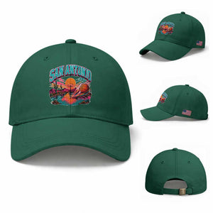 Game Day San Antonio Pride Baseball Cap Retro Western Pink Neon TS12 Baseball Cap Universal Fit Irish Green Print Your Wear