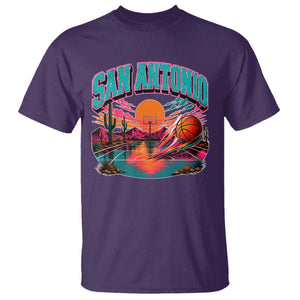 Game Day San Antonio Pride T Shirt Retro Western Pink Neon TS12 Purple Print Your Wear