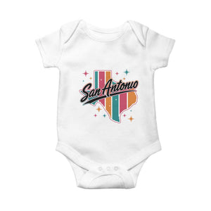 San Antonio Game Day Spirit Baby Onesie Texas Map Pride TS12 White Print Your Wear