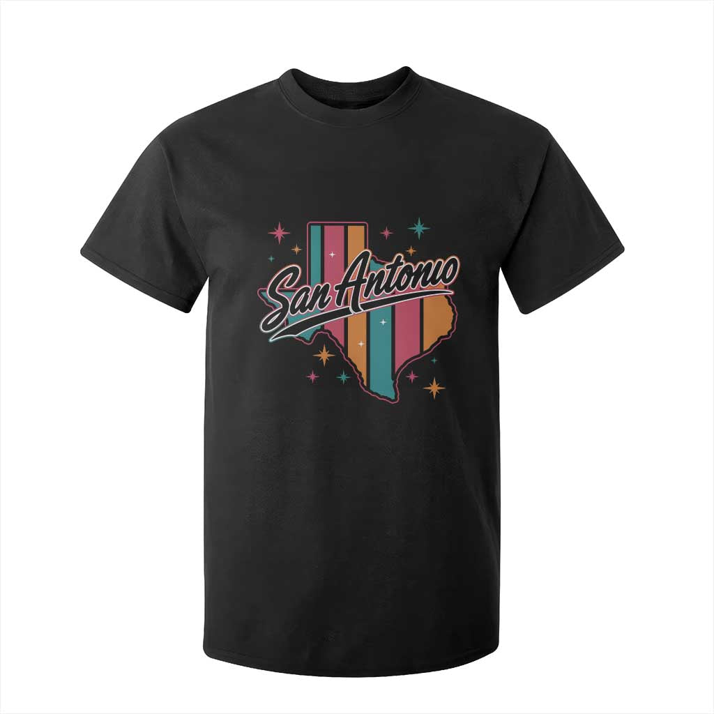 San Antonio Game Day Spirit T Shirt For Kid Texas Map Pride TS12 Black Print Your Wear