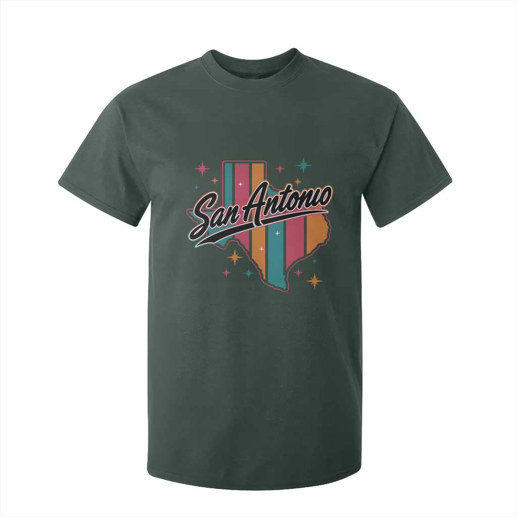 San Antonio Game Day Spirit T Shirt For Kid Texas Map Pride TS12 Dark Forest Green Print Your Wear