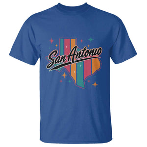 San Antonio Game Day Spirit T Shirt Texas Map Pride TS12 Royal Blue Print Your Wear