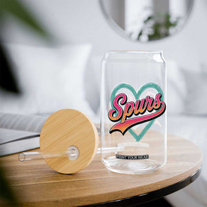 Retro Spurs Nickname Glass Can Vintage Hoops Fan Gift TS12 Print Your Wear