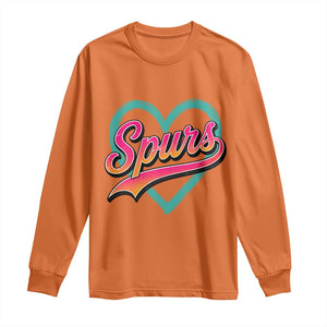 Retro Spurs Nickname Long Sleeve Shirt Vintage Hoops Fan Gift TS12 Orange Print Your Wear