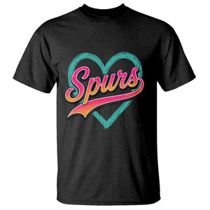 Retro Spurs Nickname T Shirt Vintage Hoops Fan Gift TS12 Black Print Your Wear