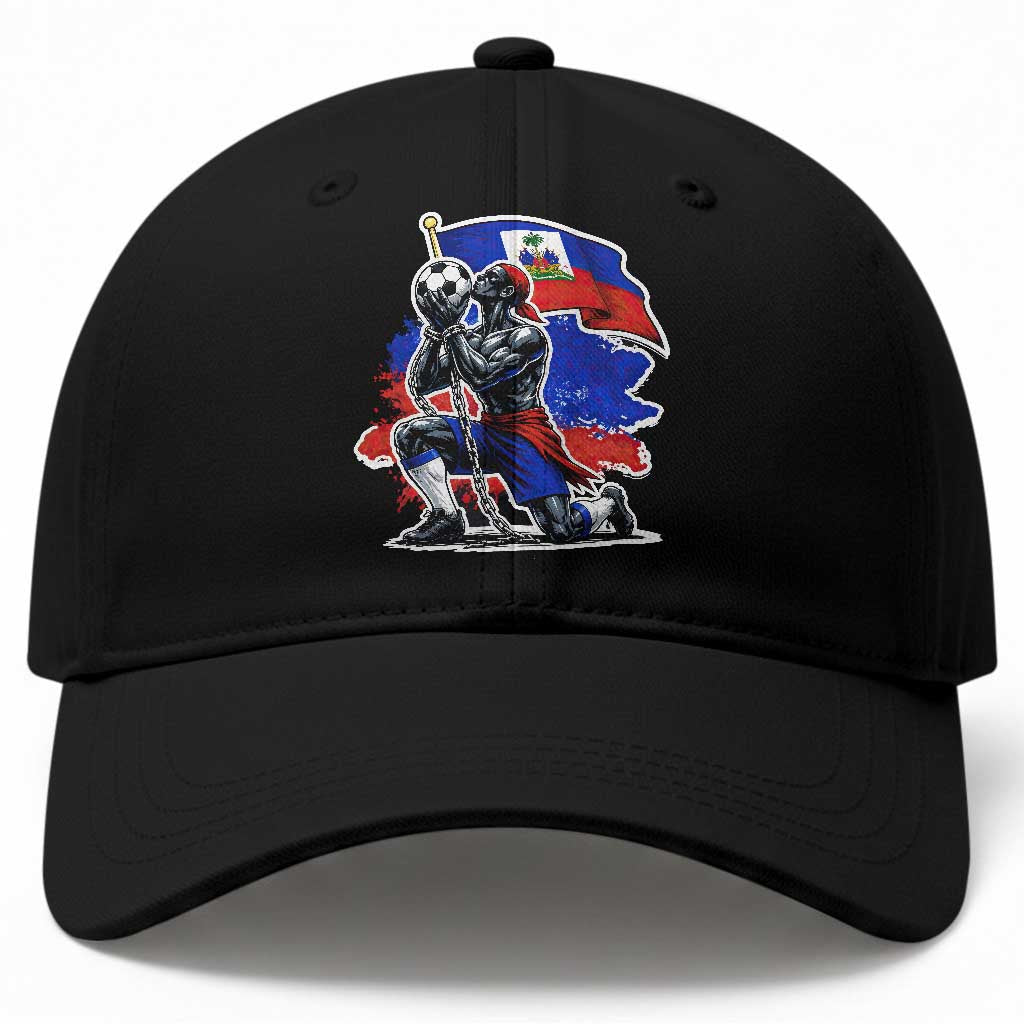 Proud Haiti Soccer Fan Baseball Cap Ayiti Heritage Pride TS12 Print Your Wear