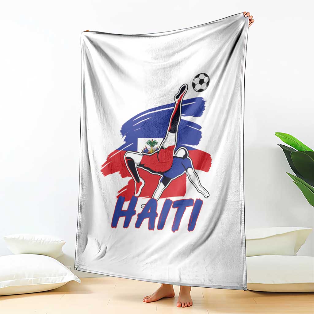 Caribbean Soccer Lover Gift Throw Blanket Haitian Heritage Pride TS12 Print Your Wear