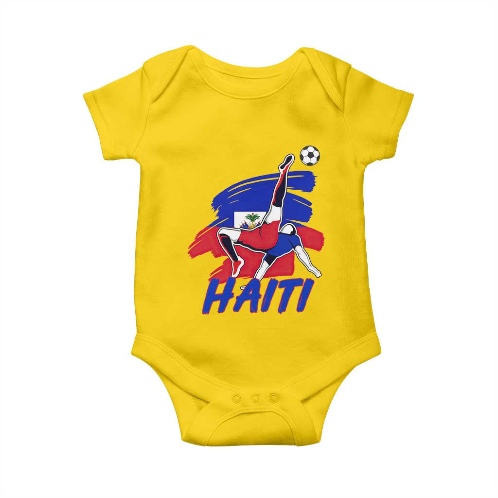 Caribbean Soccer Lover Gift Baby Onesie Haitian Heritage Pride TS12 Daisy Print Your Wear