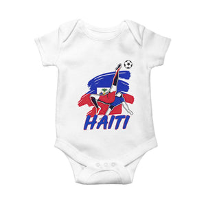 Caribbean Soccer Lover Gift Baby Onesie Haitian Heritage Pride TS12 White Print Your Wear