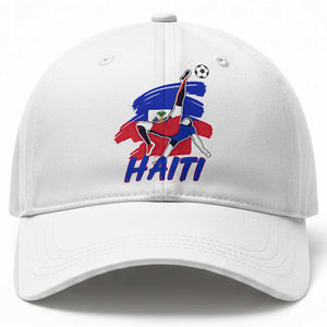 Caribbean Soccer Lover Gift Baseball Cap Haitian Heritage Pride TS12 Print Your Wear
