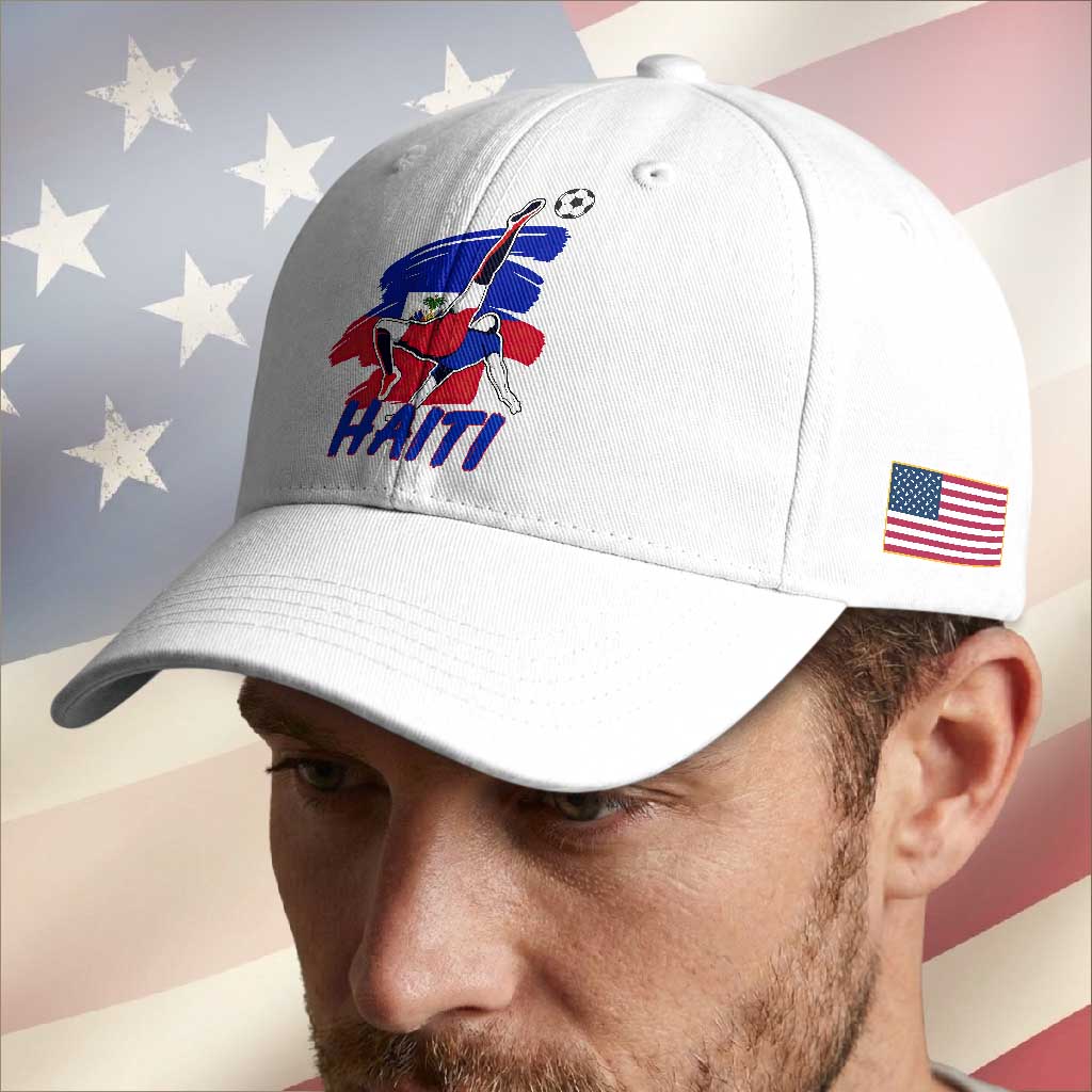 Caribbean Soccer Lover Gift Baseball Cap Haitian Heritage Pride TS12 Print Your Wear