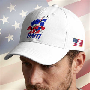 Caribbean Soccer Lover Gift Baseball Cap Haitian Heritage Pride TS12 Print Your Wear