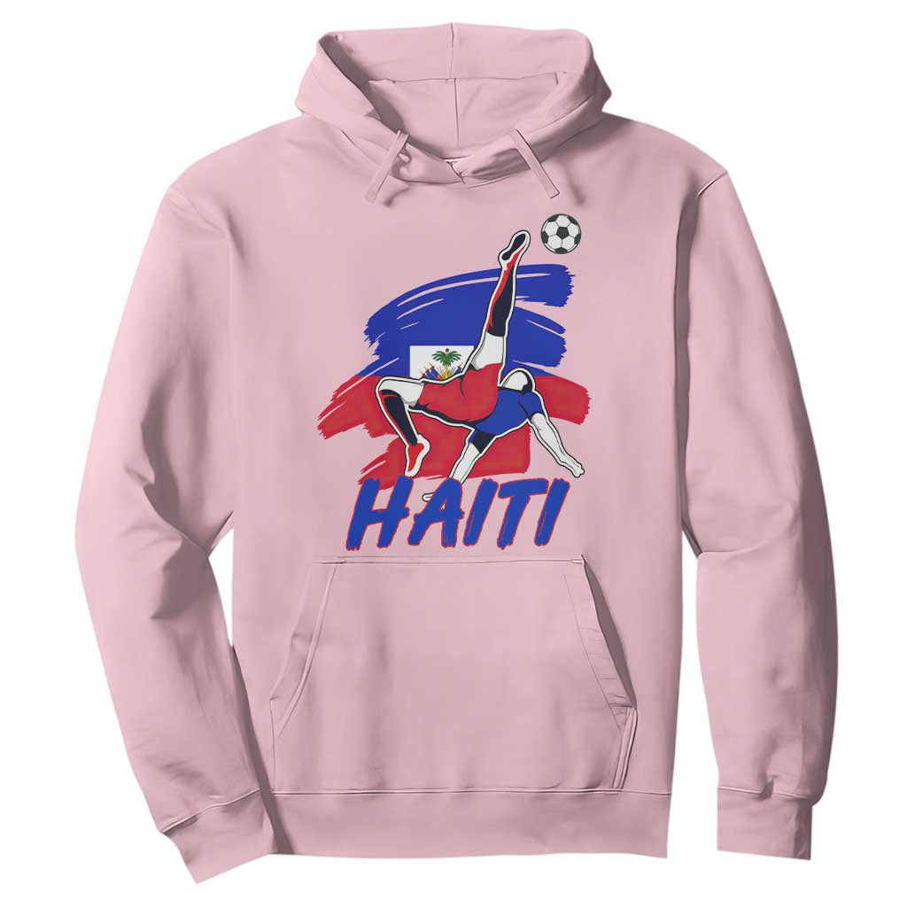 Caribbean Soccer Lover Gift Hoodie Haitian Heritage Pride TS12 Light Pink Print Your Wear