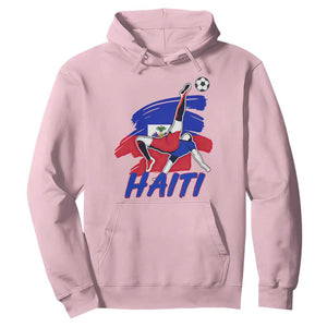 Caribbean Soccer Lover Gift Hoodie Haitian Heritage Pride TS12 Light Pink Print Your Wear