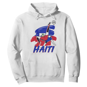 Caribbean Soccer Lover Gift Hoodie Haitian Heritage Pride TS12 White Print Your Wear