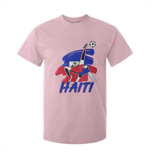 Caribbean Soccer Lover Gift T Shirt For Kid Haitian Heritage Pride TS12 Light Pink Print Your Wear