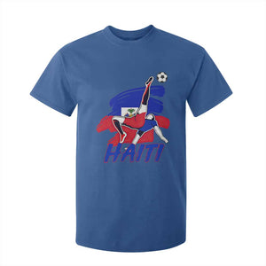 Caribbean Soccer Lover Gift T Shirt For Kid Haitian Heritage Pride TS12 Royal Blue Print Your Wear