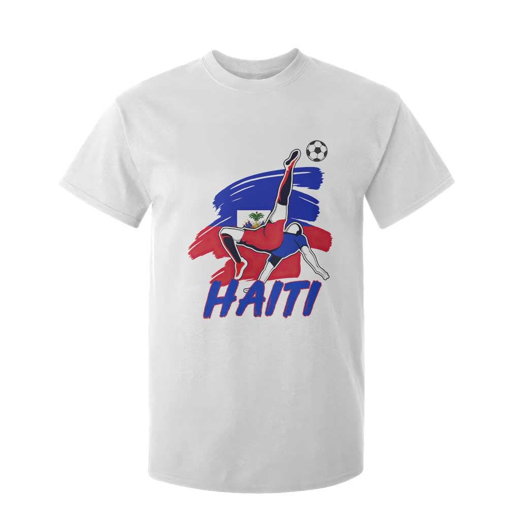 Caribbean Soccer Lover Gift T Shirt For Kid Haitian Heritage Pride TS12 White Print Your Wear
