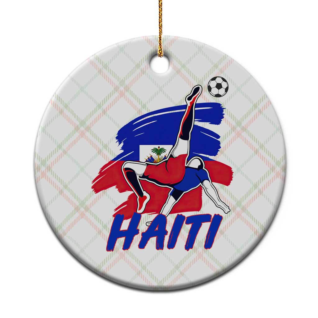Caribbean Soccer Lover Gift Ceramic Ornament Haitian Heritage Pride TS12 1pc Christmas Plaid Print Your Wear