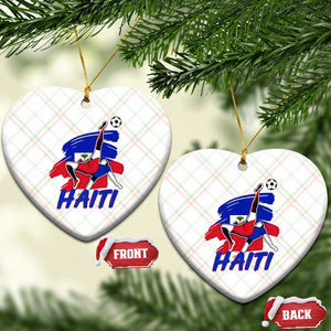 Caribbean Soccer Lover Gift Ceramic Ornament Haitian Heritage Pride TS12 Print Your Wear