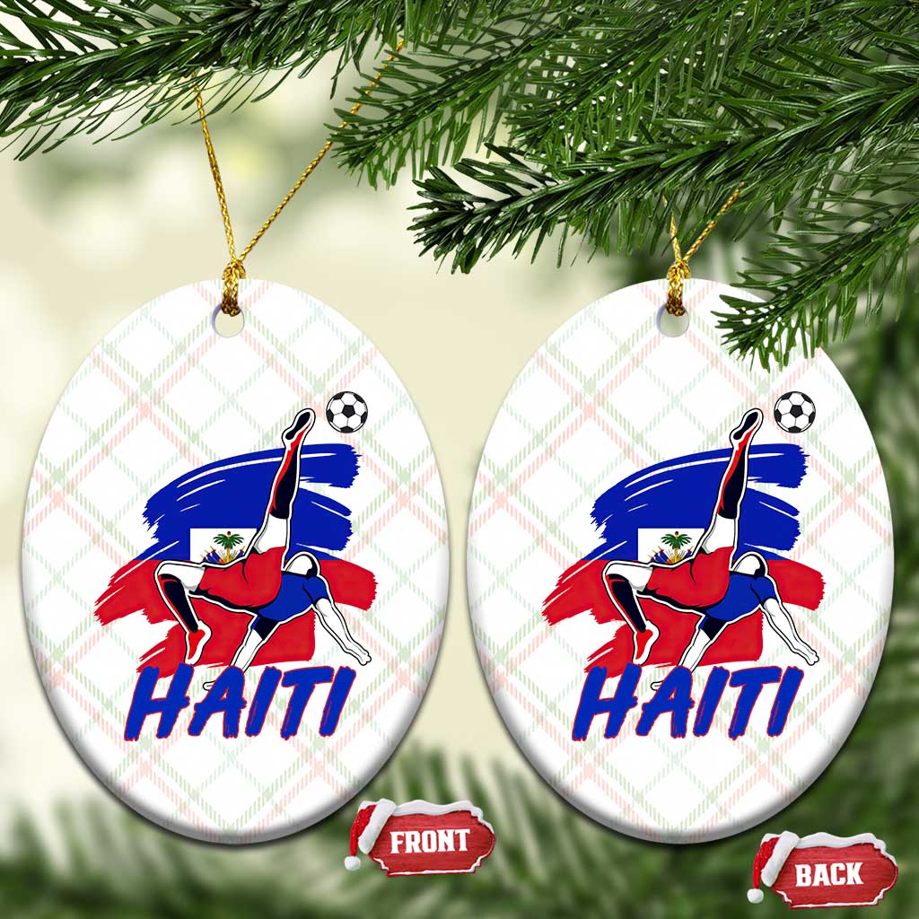 Caribbean Soccer Lover Gift Ceramic Ornament Haitian Heritage Pride TS12 Print Your Wear