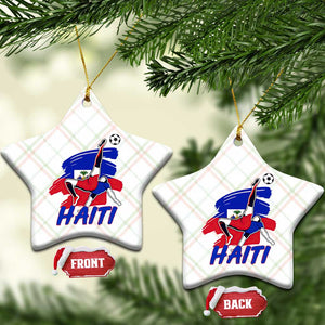Caribbean Soccer Lover Gift Ceramic Ornament Haitian Heritage Pride TS12 Print Your Wear