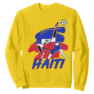 Caribbean Soccer Lover Gift Sweatshirt Haitian Heritage Pride TS12 Daisy Print Your Wear