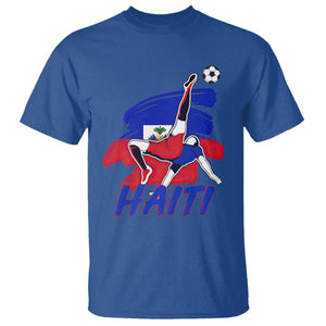 Caribbean Soccer Lover Gift T Shirt Haitian Heritage Pride TS12 Royal Blue Print Your Wear